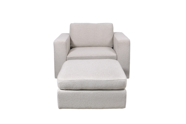 Knockout Lounge Armchair & Footstool
