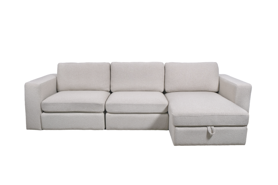 Aurelo Quiet Two-Seat Sofa with Chaise Set VIII