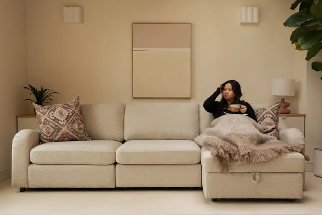 Slouch Three Seater Sofa with Chaise