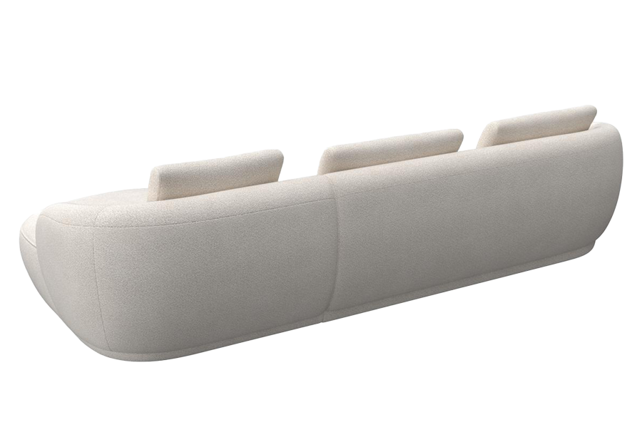Aurelo Curve Large Left Hand Chaise Sofa