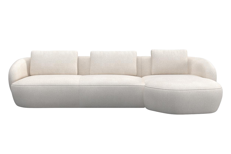 Aurelo Curve Large Left Hand Chaise Sofa