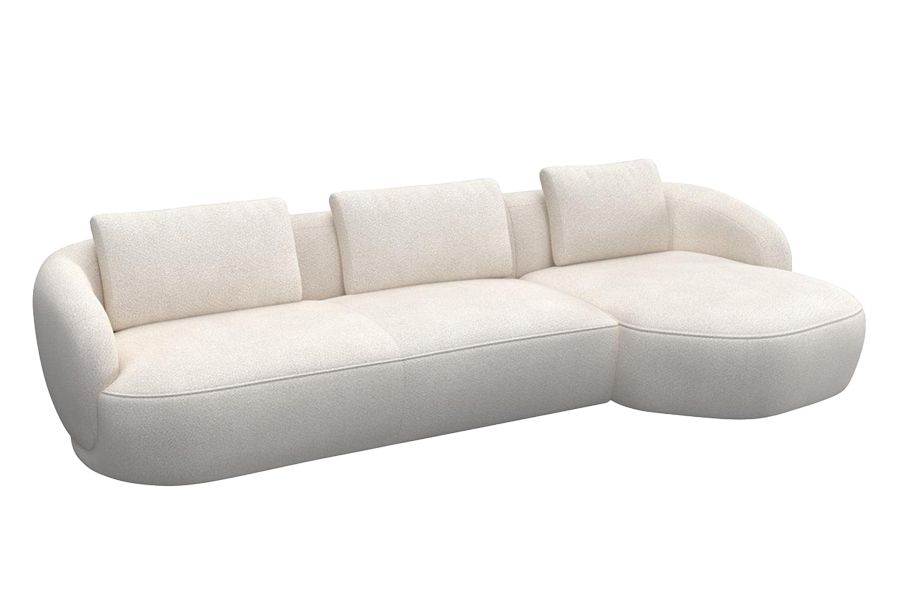 Aurelo Curve Large Left Hand Chaise Sofa