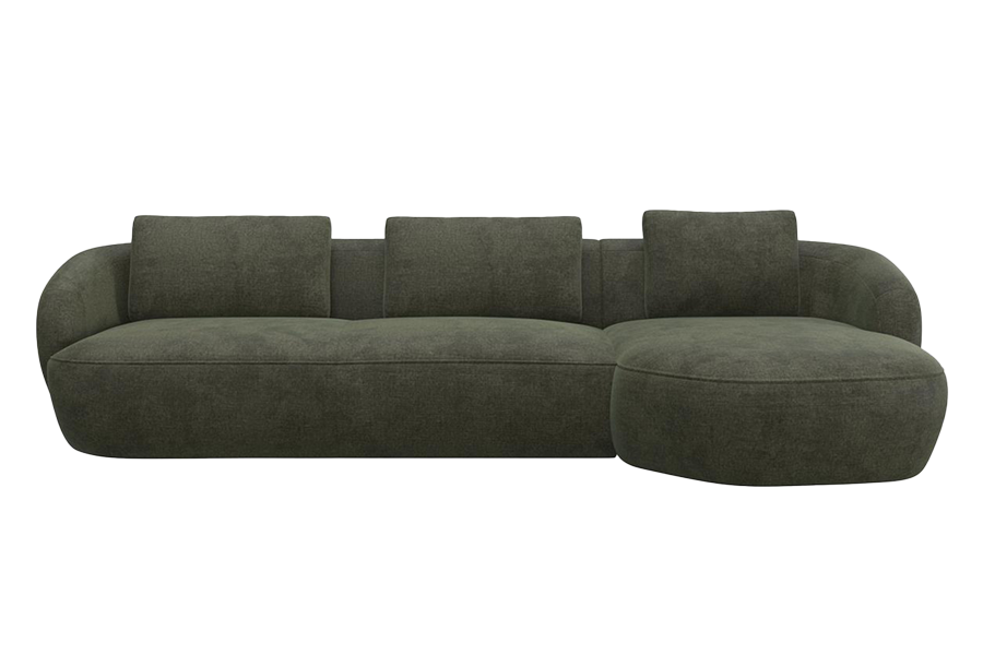 Aurelo Curve Large Left Hand Chaise Sofa