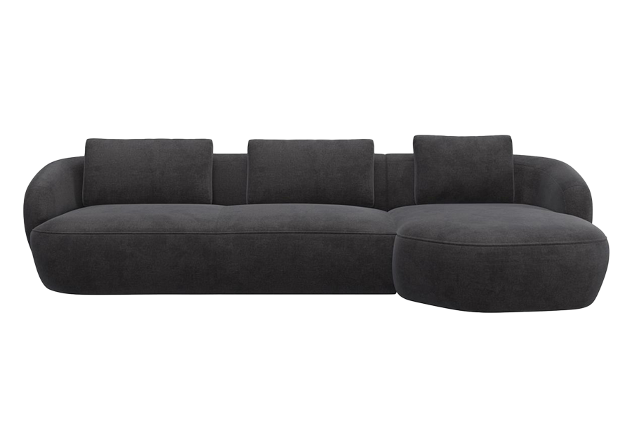 Aurelo Curve Large Left Hand Chaise Sofa