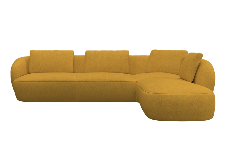 Aurelo Curve Large Left Hand Open Ended Corner Sofa
