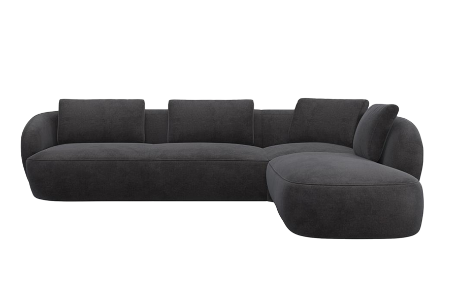 Aurelo Curve Large Left Hand Open Ended Corner Sofa