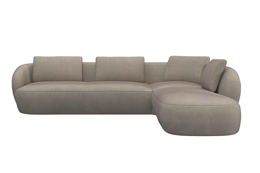 Aurelo Curve Large Left Hand Open Ended Corner Sofa