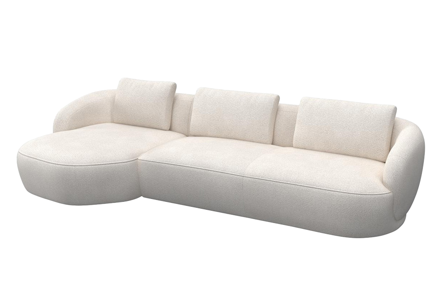 Aurelo Curve Large Right Hand Chaise Sofa