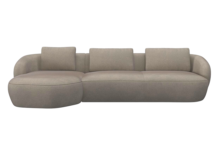 Aurelo Curve Large Right Hand Chaise Sofa