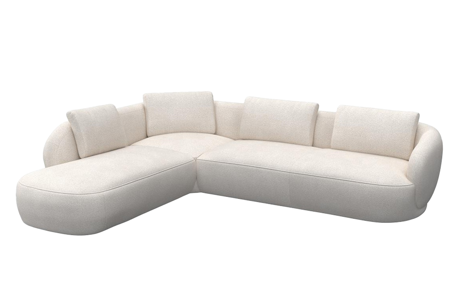 Aurelo Curve Large Right Hand Open Ended Corner Sofa