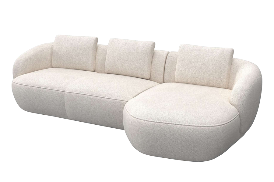 Aurelo Curve Medium Left Hand Chaise Sofa