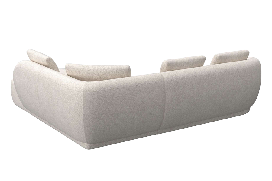 Aurelo Curve Medium Left Hand Open Ended Corner Sofa