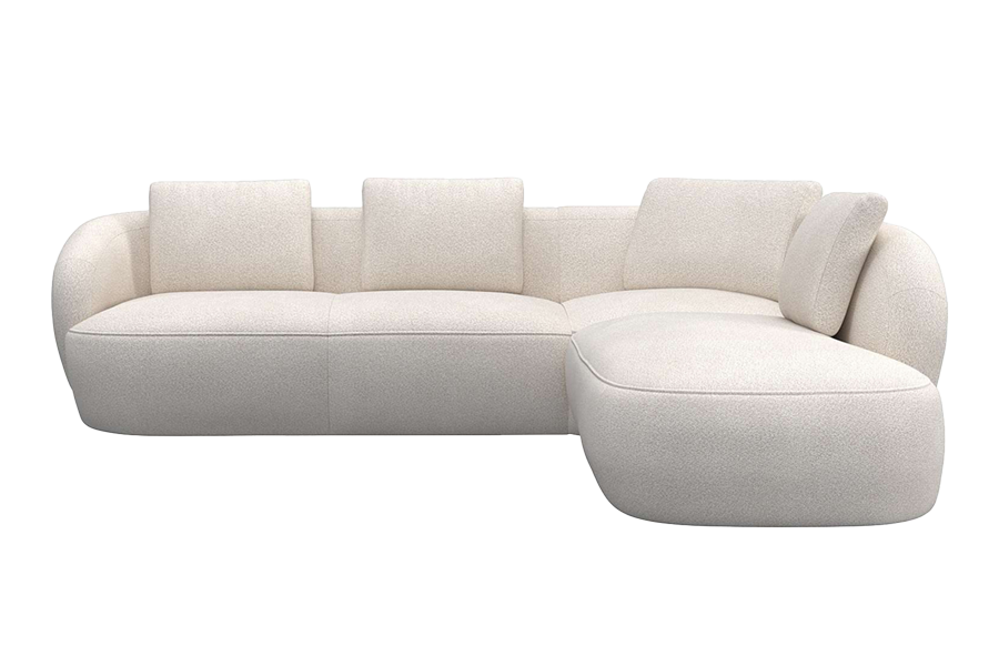 Aurelo Curve Medium Left Hand Open Ended Corner Sofa
