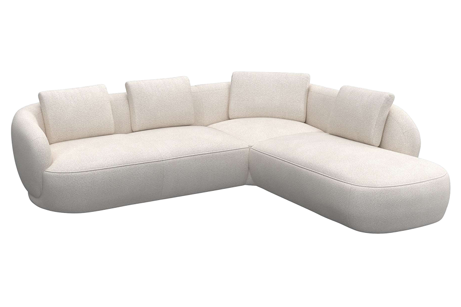 Aurelo Curve Medium Left Hand Open Ended Corner Sofa