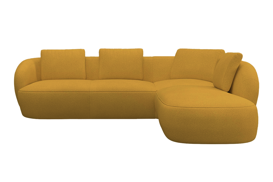 Aurelo Curve Medium Left Hand Open Ended Corner Sofa
