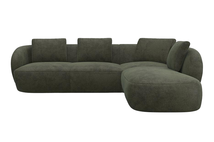 Aurelo Curve Medium Left Hand Open Ended Corner Sofa