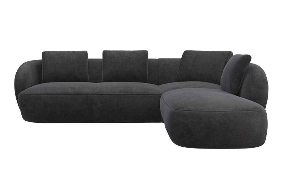 Aurelo Curve Medium Left Hand Open Ended Corner Sofa