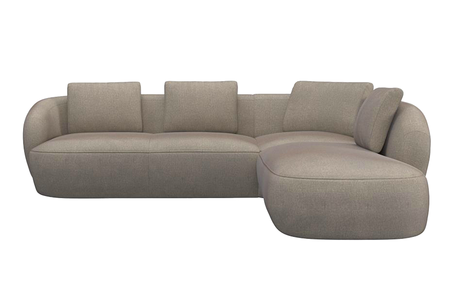 Aurelo Curve Medium Left Hand Open Ended Corner Sofa