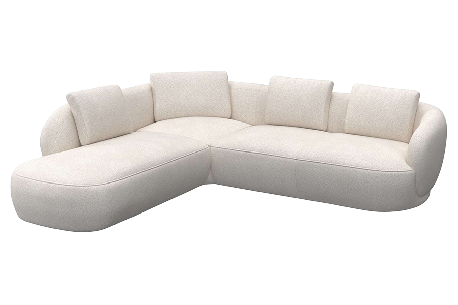 Aurelo Curve Medium Right Hand Open Ended Corner Sofa