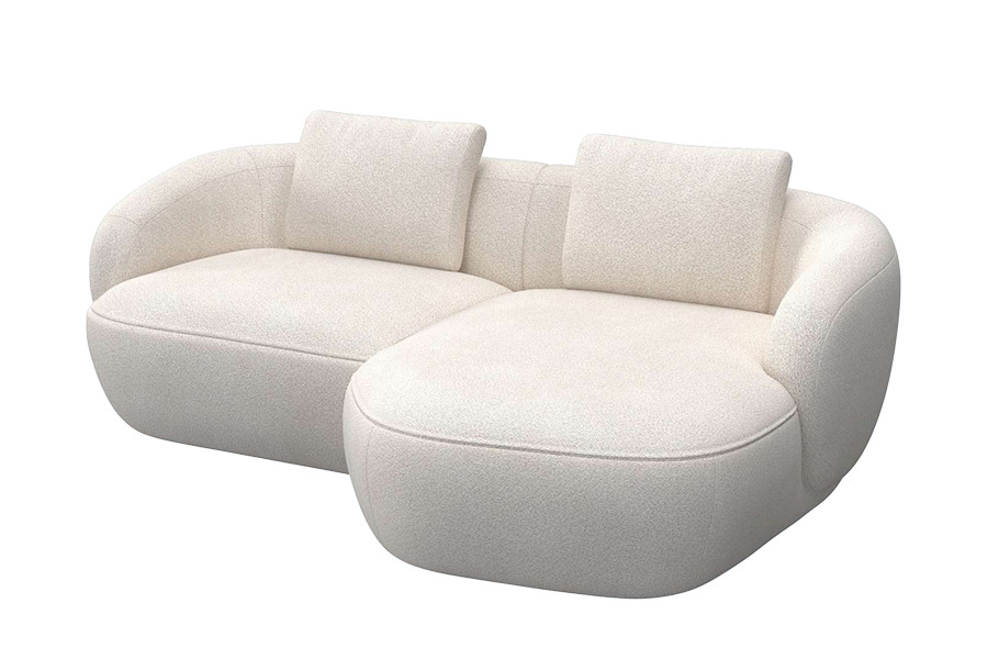 Aurelo Curve Small Left Hand Chaise Sofa