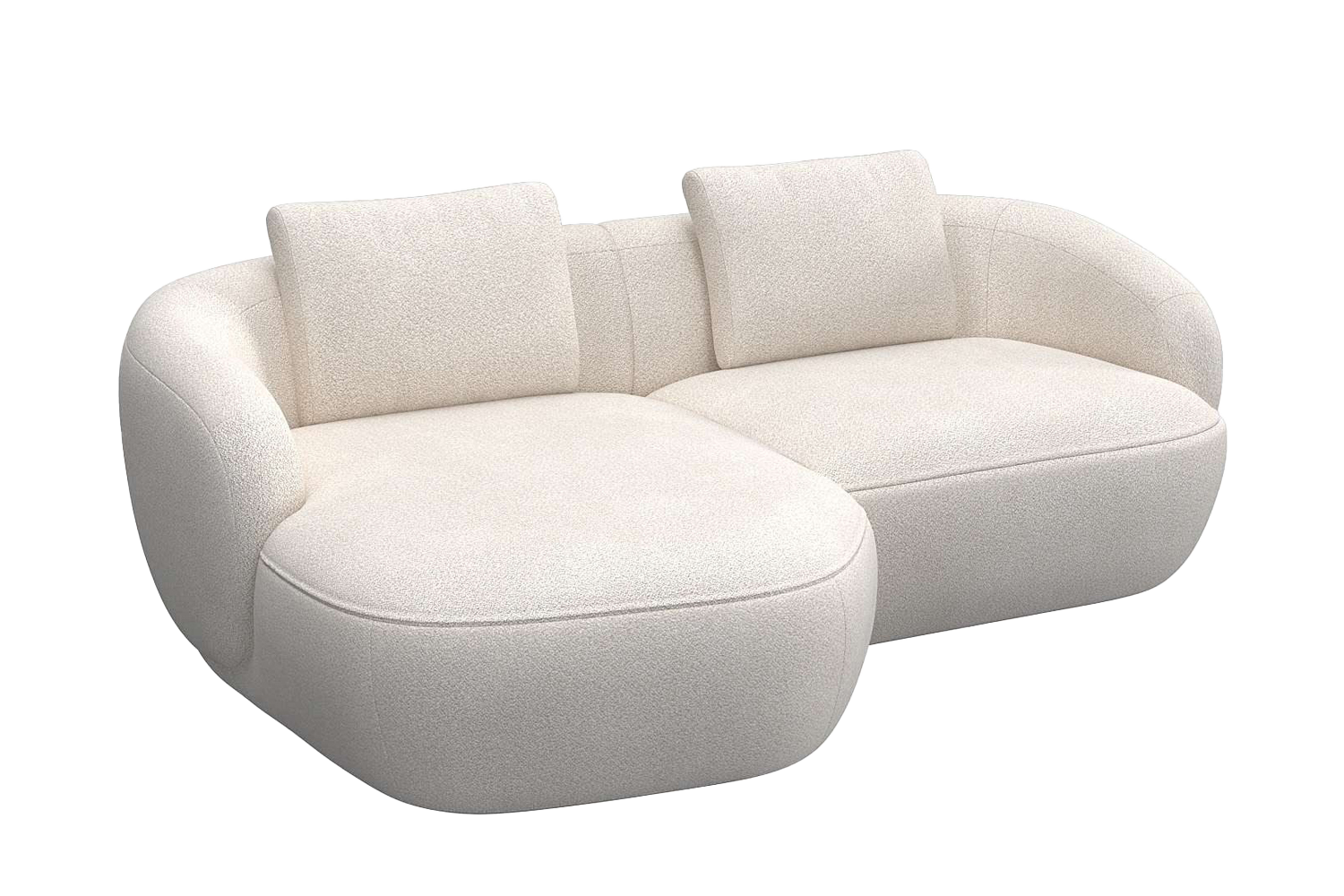 Aurelo Curve Small Right Hand Chaise Sofa