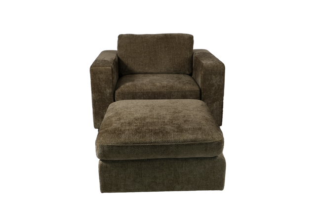 Knockout Lounge Armchair & Footstool