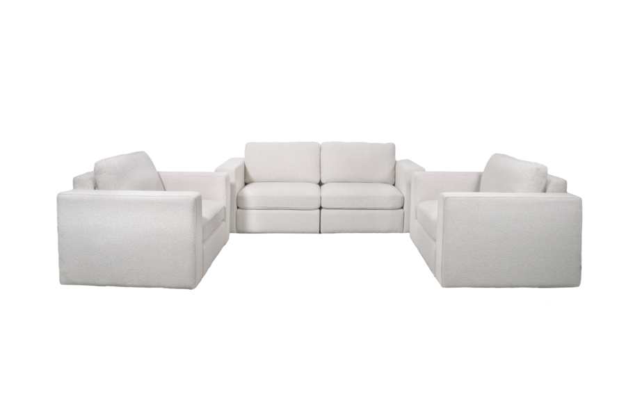 Aurelo Quiet Sofa & Two Lounge Chairs Set VI