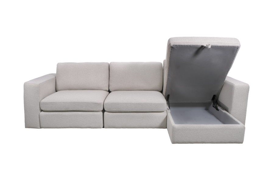 Aurelo Quiet Two-Seat Sofa with Chaise Set VIII