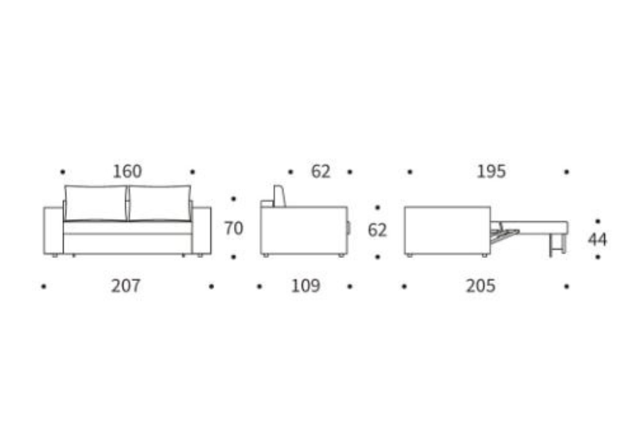 Aurelo Form Large Sofa Bed