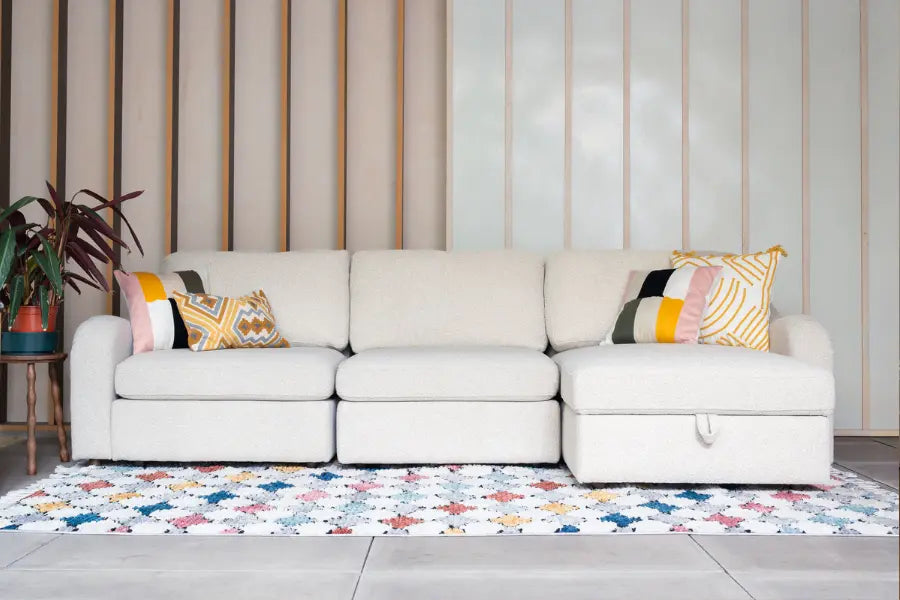 Slouch Three Seater Sofa with Chaise