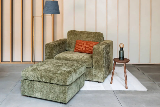 Knockout Lounge Armchair & Footstool