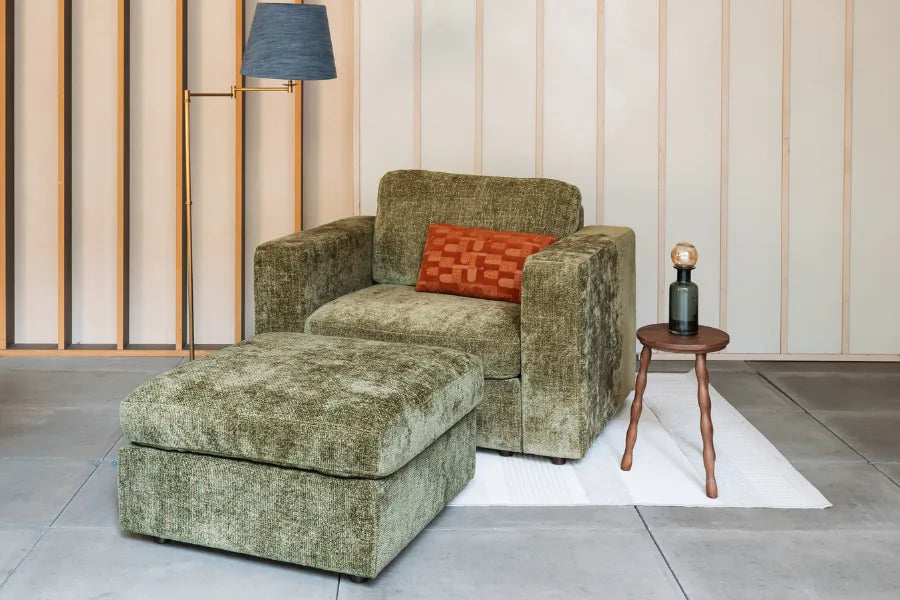 Knockout Lounge Armchair & Footstool