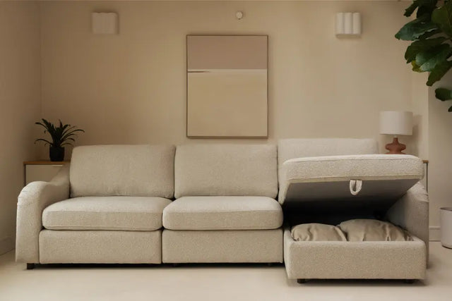 Slouch Three Seater Sofa with Chaise