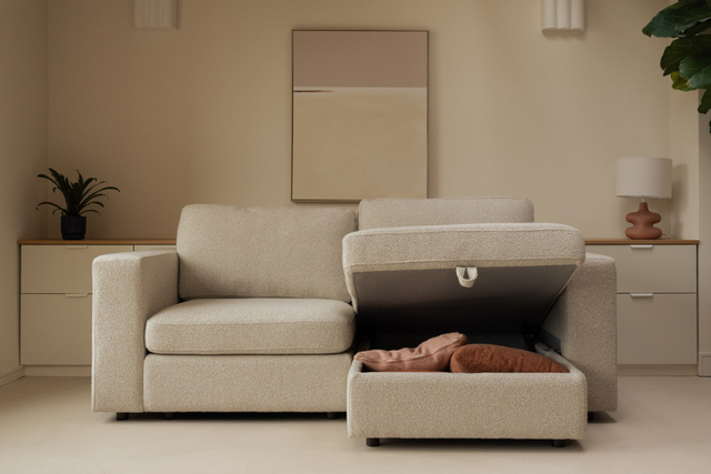 Slouch One Seater Sofa with Chaise