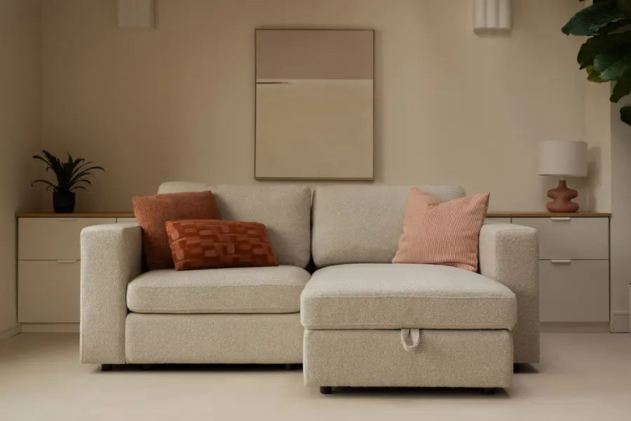 Aurelo Quiet One-Seat Sofa with Chaise Set VII