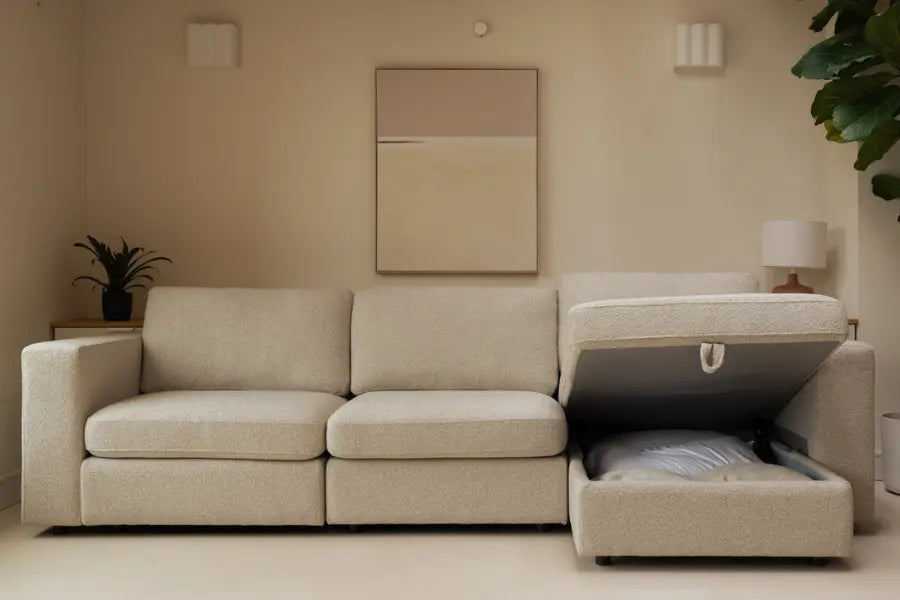 Aurelo Quiet Two-Seat Sofa with Chaise Set VIII