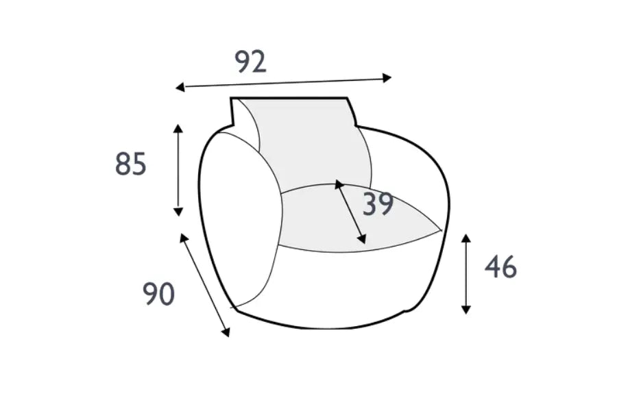 Aurelo Curve Accent Armchair